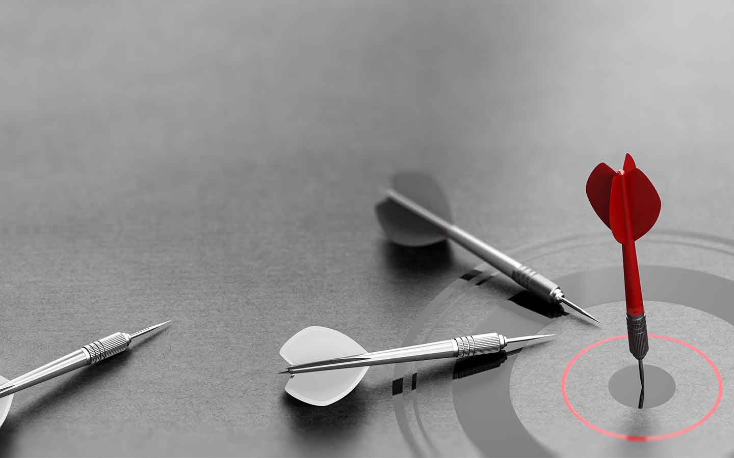 freccetta rossa che colpisce il centro di un bersaglio che rappresenta un obiettivo personale