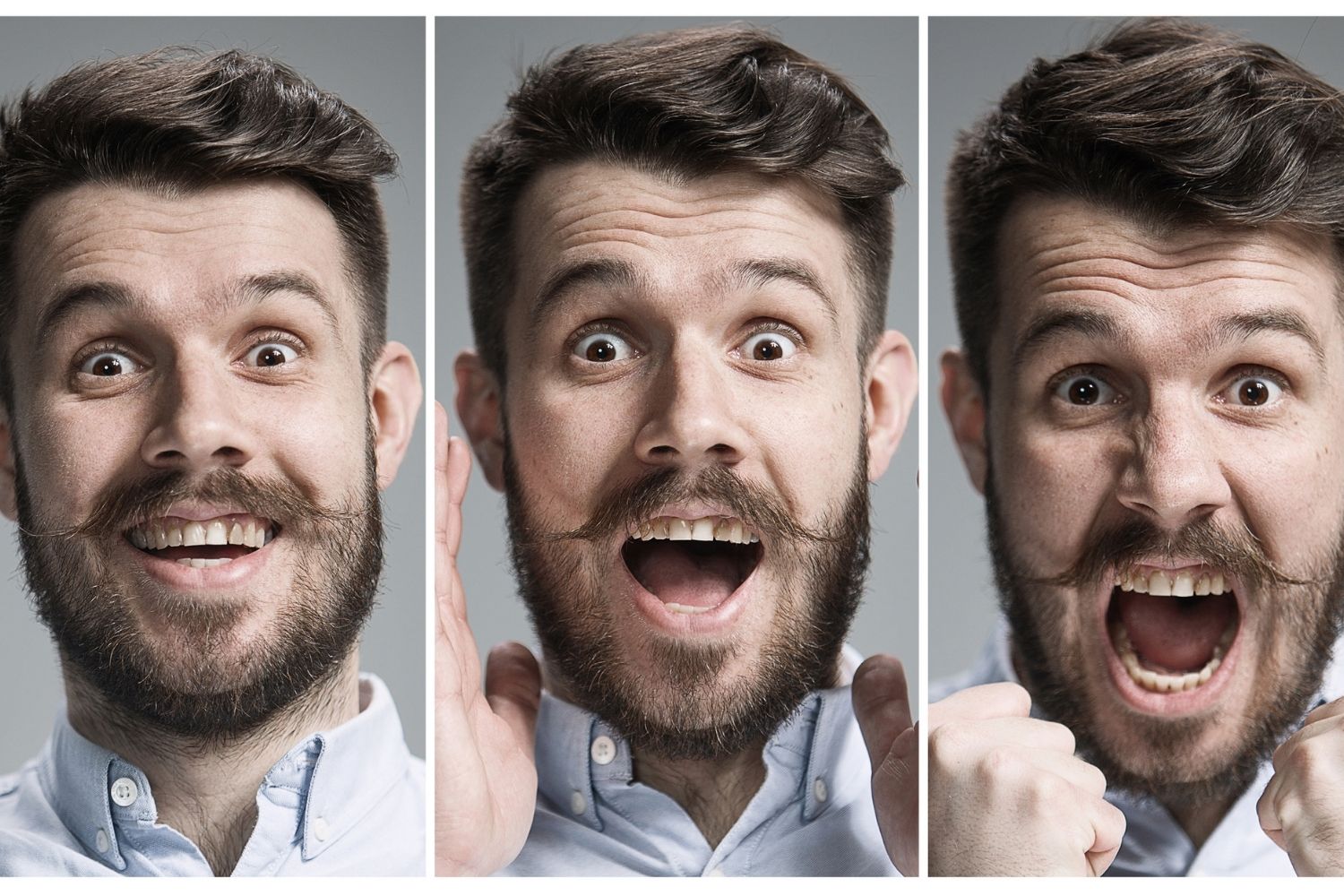 Uomo che gestisce la sua intelligenza emotiva